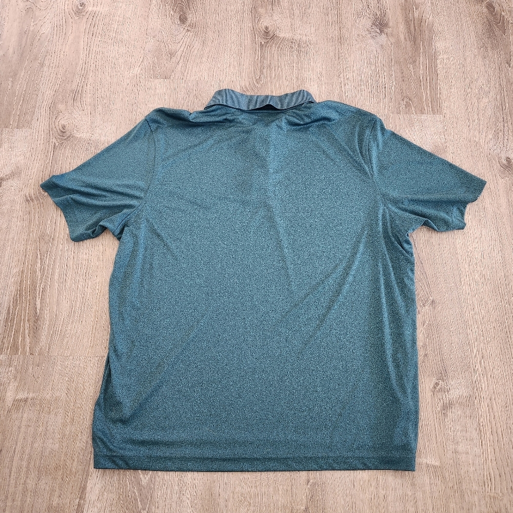 Lot Of 2 George Short Sleeve‎ Polo Golf Shirts Mens Size XL Blue Green Solid - Picture 7 of 12